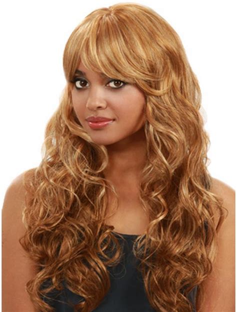 designed blonde curly long human hair wigs  wigs full lace human