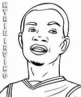Coloring Pages Kyrie Printable Irving Print Sketchite Via sketch template