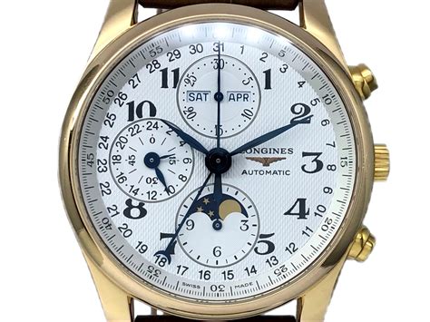 longines master collection  gold triple date