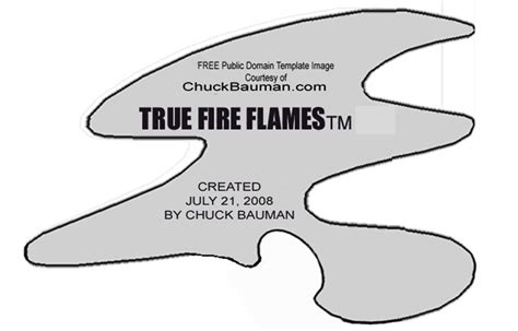 true fire realistic flames stencil template    image