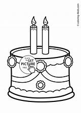 Birthday Candle Coloring Clipart Pages Frozen Getcolorings Getdrawings sketch template