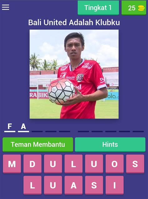 Kunci Jawaban Tebak Gambar Pemain Bola Indonesia Terbaru