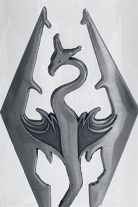 skyrim dragon symbol  elder scrolls chope  biere large