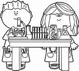 Coloring Pages Printable Chemistry Science Beakers Related sketch template