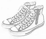 Converse Coloring Star Getcolorings Para Pages Tenis sketch template