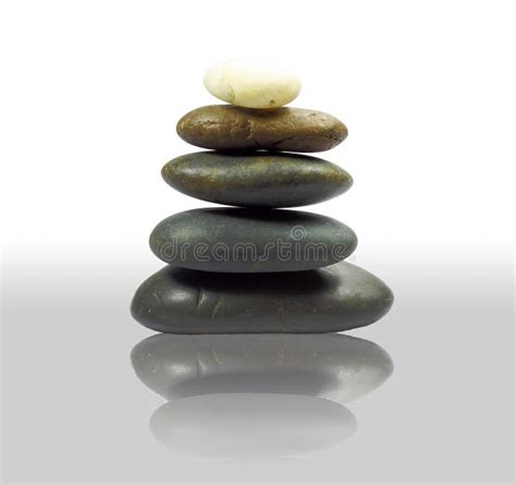 stone spa stock photo image  harmony buddhism meditating