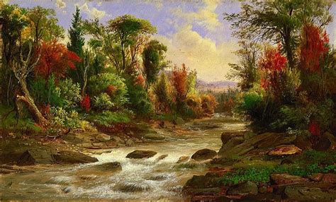 robert duncanson landscape art artistic painting oil  canvas
