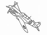 Coloring Pages Airplane Jet Plane Easy Drawing Fighter Color Vintage Military Wwii Printable Aeroplane Kids Airplanes Getdrawings Getcolorings Aircrafts Print sketch template