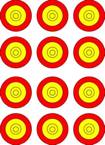 fun  printable targets clipart