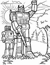 Coloring Pages Transformer Printable Transformers Colouring Mirage Popular sketch template