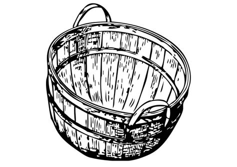 coloring page basket  printable coloring pages img