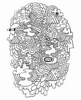 Doodles Doodle Zine Coloring Pages Abstract Cool Bryant Will Drawing Drawings School Music Zen Graphic Little Draw Printable Illustration Choose sketch template