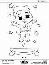 Coloring Trampoline Pages Printable Kids Gymnastics Games Lucas sketch template