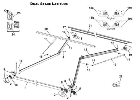 carefree  colorado dual stage patio awning oem product id latit young farts rv parts