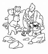 Tintin Coloring Pages Kids Adventures Bears Family Colouring Tibet Color Kuifje Books Fun Printable Categories Similar sketch template
