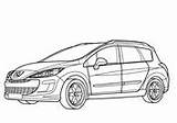 Peugeot Sw Coloring Pages sketch template
