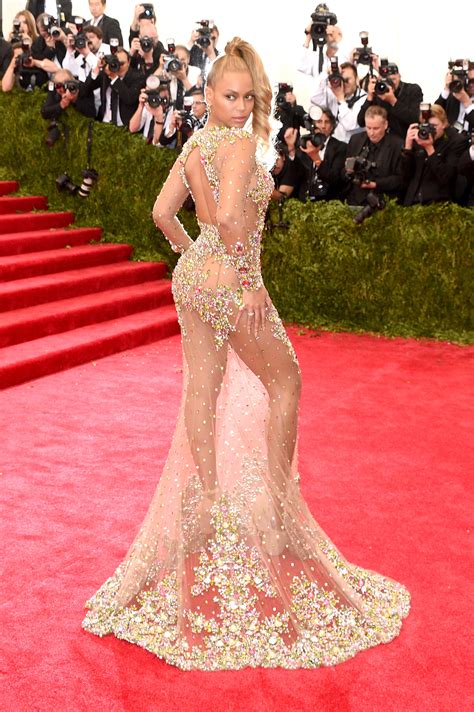 look beyonce in stunning see through gown abs cbn news