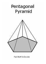 Pyramid Pentagonal Printable Shapes Shape Visit Coloring Stuff Fun Do sketch template