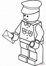 Lego Coloring Man Postman Pages Post Mailman Drawing Printable Office Color Getdrawings City Team Dolls Toys Colorings Coloringpagesonly sketch template