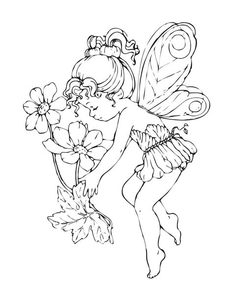 printable fairy coloring pages  adults  getdrawings