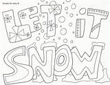 Coloring Winter Pages Snow Printable Christmas Cute Wonderland Kids Color Plow Sheets Doodle Crayola Let Printables Alley Kindergarten Hephaestus Leopard sketch template