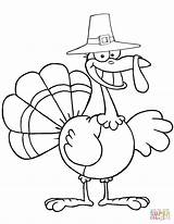Turkey Pilgrim Coloring Thanksgiving Cartoon Pages Hat Kids Outlined Character Stock Outline Indian Hunting Printable Color Happy Smiling Getcolorings Depositphotos sketch template