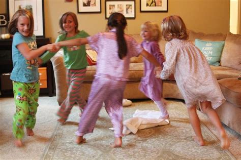 slumber party games we played wake sleeping beauty hot potato pillow and went on a