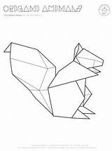 Origami Pages Coloring Animal Getcolorings Color sketch template