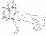 Wolf Anime Coloring Lineart Pages Female Winged Raven Drawing Morticia Template Deviantart Wolves Sketch Alpha sketch template