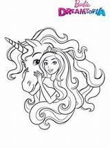 Barbie Dreamtopia Unicorn Coloring Pages Kids Fun sketch template