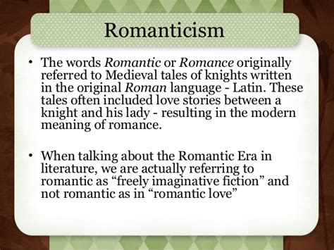 english literature  romantic period