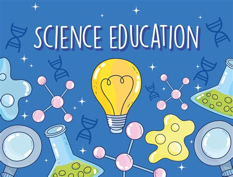 science education  laboratory banner template  vector art