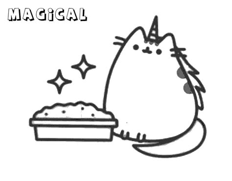 pusheen cat birthday coloring pages  printable coloring pages