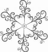 Snowflake Printable Clipart Heart Drawing Lace Coloring Patterns Pages Snowflakes Royal Icing Designs Sandy Digital Transparent Stamps Clip Hook Elementary sketch template