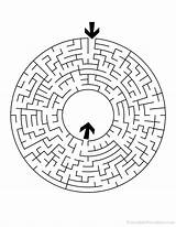 Maze Mazes Difficulty Circular sketch template
