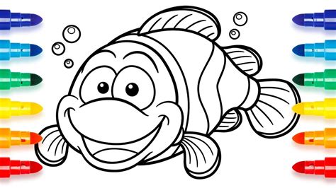 clownfish coloring pages clownfish drawing  getdrawings