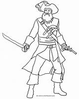 Coloring Pages Blackbeard Pirate Drawing Beard Color Printable Drawings Print Template Clipartqueen Getdrawings Getcolorings sketch template
