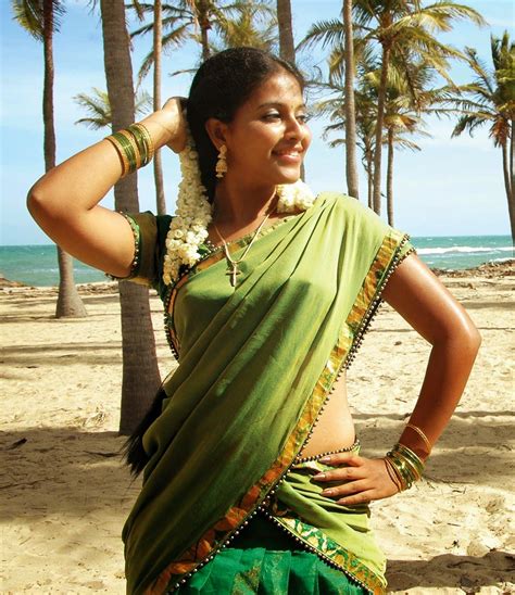 anjali bagga  beach green  saree beauty dance beautiful items girls ladies indian