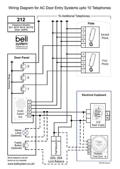wiring diagram  door entry system wiring diagram  schematics