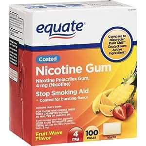 amazoncom equate nicotine gum  mg coated fruit flavor