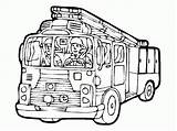 Fire Coloring Truck Pages Kids Lego Getcolorings Color sketch template