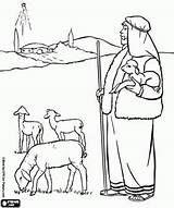 Bethlehem Shepherd Nativity Sheeps sketch template