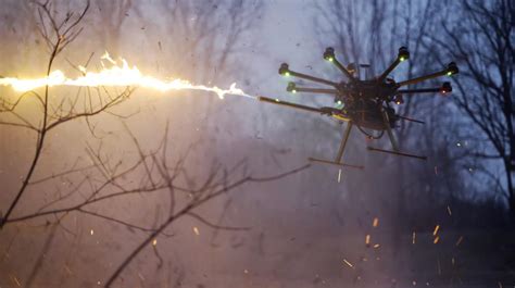 flamethrower drone attachment   perfect
