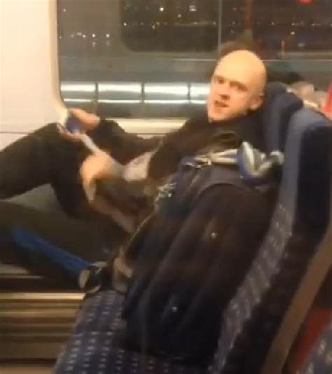 police are hunting a mystery masturbator who was spotted pleasuring himself on a train
