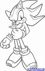 Shadow Sonic Coloring Hedgehog Pages Super Draw Drawing Print Step Color Colouring Printable Getdrawings Getcolorings Popular Dragoart Kids Boys Character sketch template