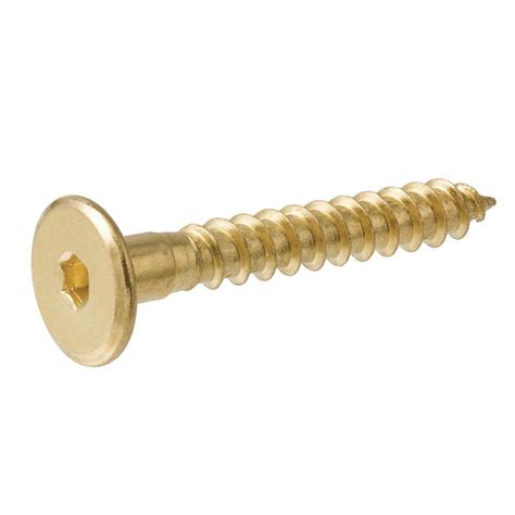 Everbilt 7 Mm X 70 Mm Brass Plated Hex Drive Connecting Screw 4 Pieces