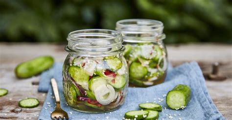 recepten met snack komkommer love  salad
