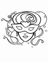 Gras Mardi Coloring Mask Pages Fantasy Girl Printable Lady Beautiful Color Donning sketch template