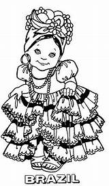 Pages Brazil Coloriage Shrinky Dinks Bresil Sheets Trajes Muñeca Hispanic Pintar Enfant Colorier sketch template