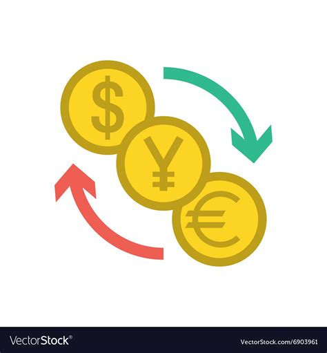 currency exchange icon royalty  vector image